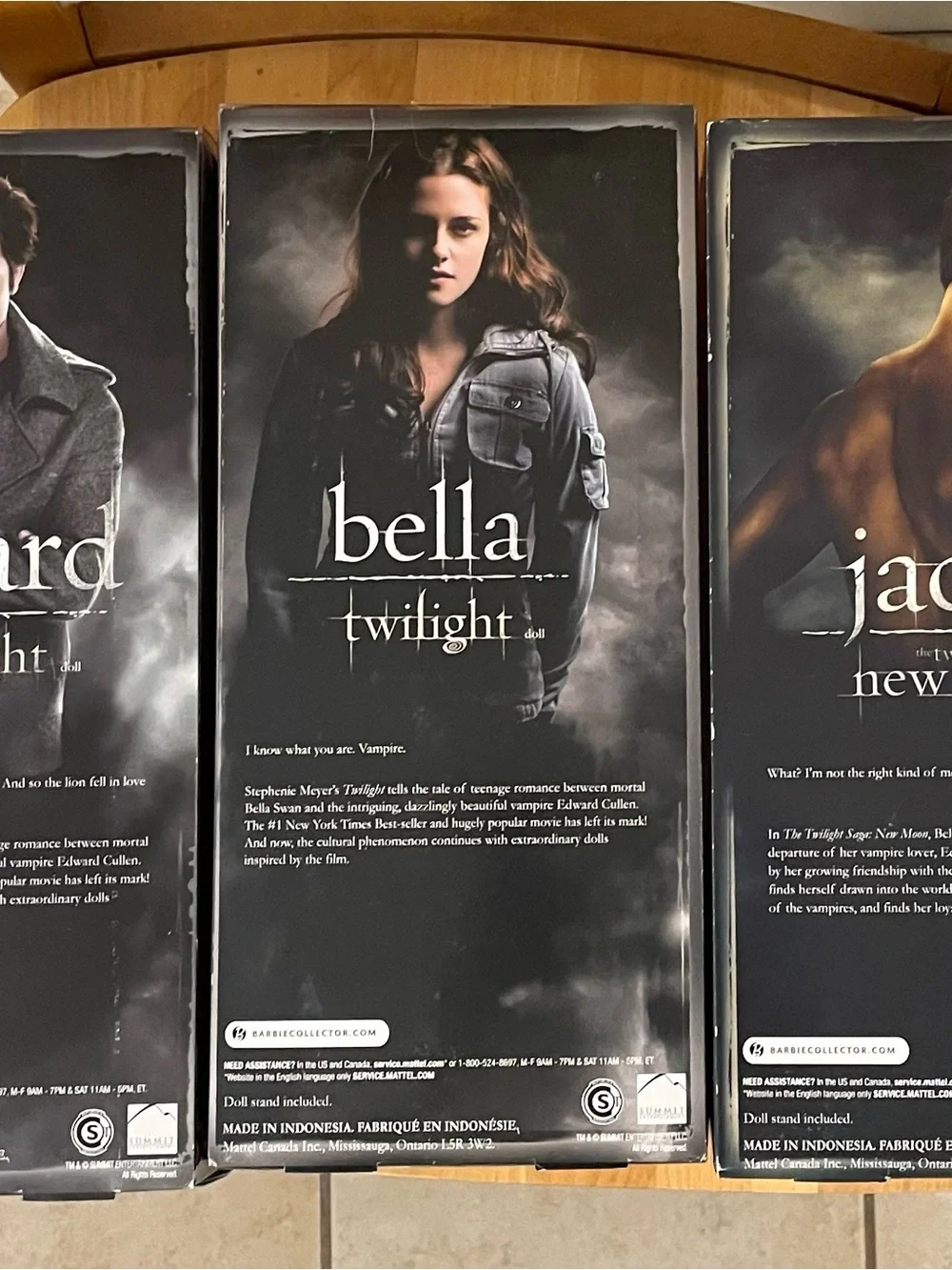 Barbie Bella, Edward, and Jacob Doll from Twilight
